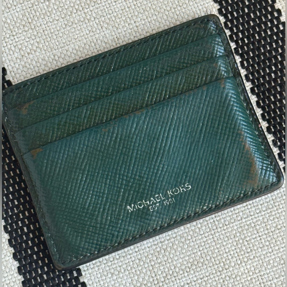 Michael Kors Card Holder Deep Green